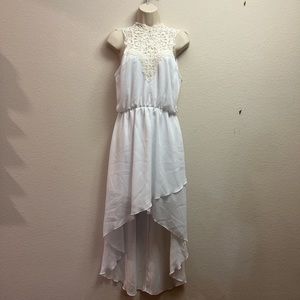 White Cottagecore Midi Dress in size small!